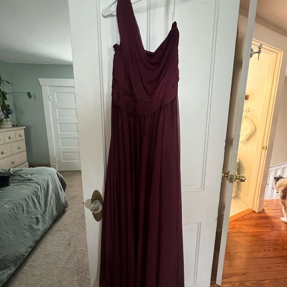 One Shoulder Asymmetrical Gown